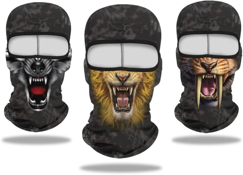 Cutewing Balaclava Mask 3D Print Full Face Mask Cooling Neck Gaiter Sun Protection Face Cover Mask Windproof Ski Mask - Image 1